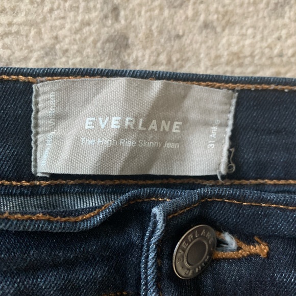 Everlane • high rise authentic stretch skinny ankle jeans - Picture 3 of 4
